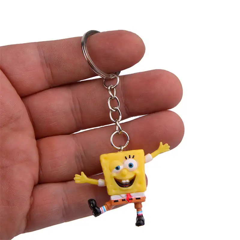 style 2 LXJERY 5 стилей мультфильм Spongebob герои брелок для женщин прекрасная цепочка для ключа сумка подвеска брелок для женщин дети девочки игрушка подарок - Цвет: style 2