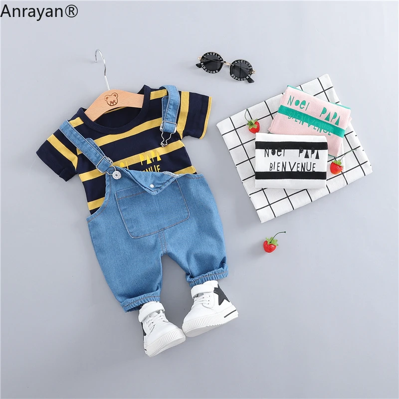 Летняя одежда для маленьких девочек и мальчиков Повседневная модная малышей