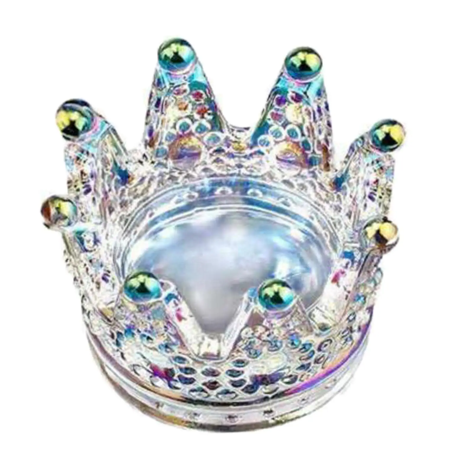 Держатель для ручки ногтей 2 в 1 и тарелка порошка мини-корона жидкость дизайна |