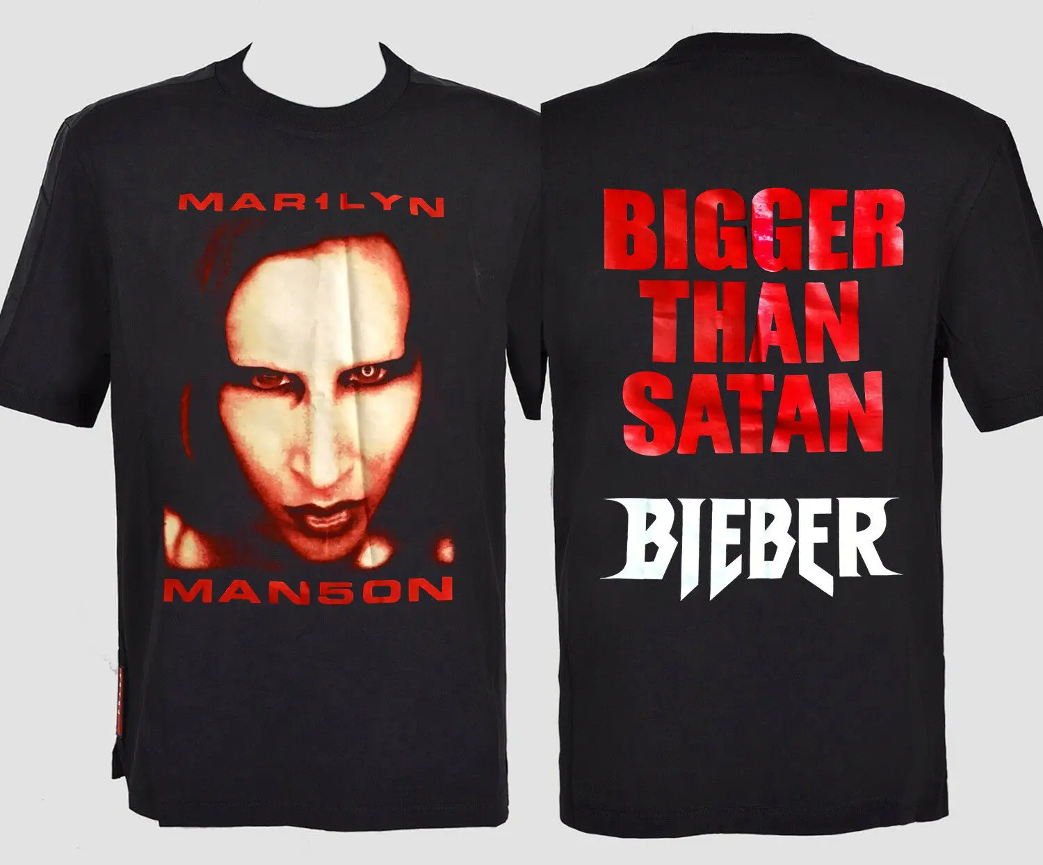 bigger than satan t shirt