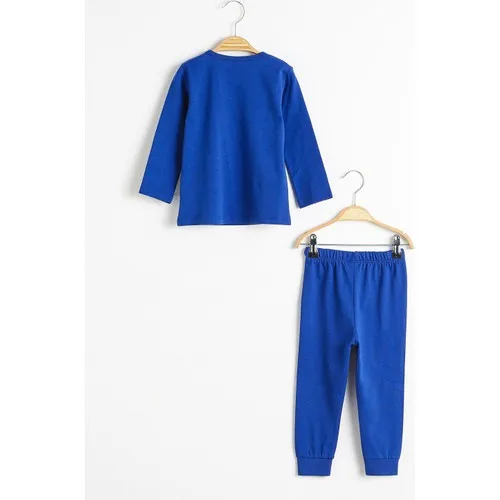 

Boy Baby Pajamas Warm Comfortable Convenient Cotton Printed Space Themed Astronaut Printed