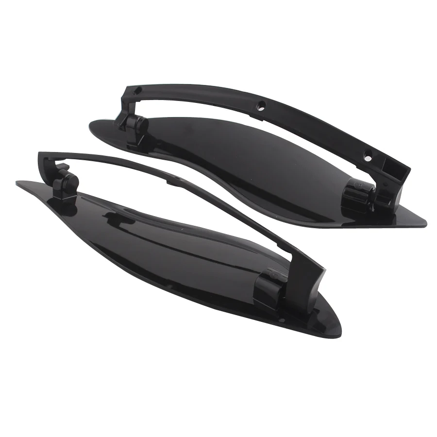 

Motorcycle Black Wing Windshield Adjustable Air Deflector For Harley Touring Electra Glide Street Glide Tri Glide Ultra 14-20