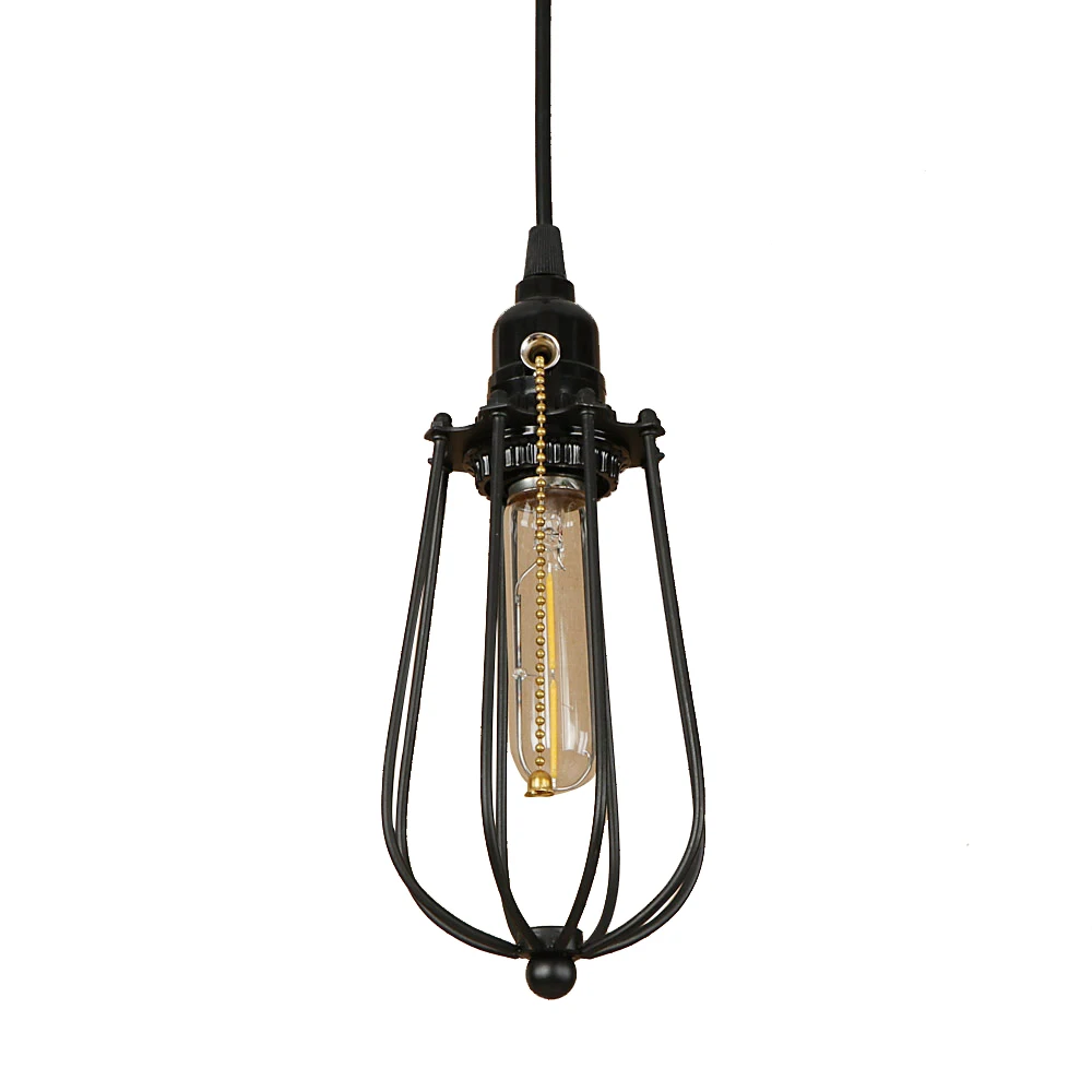 Винтажный современный подвесной светильник светодиодный E27 простая Подвесная