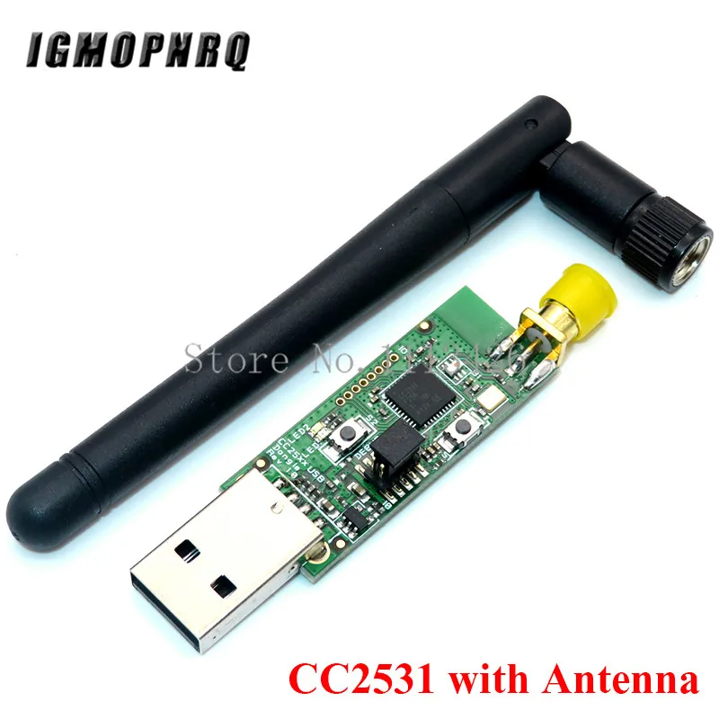 Эмулятор Zigbee CC2531 USB программист CC2540 с антенной модульный разъем Bluetooth кабель