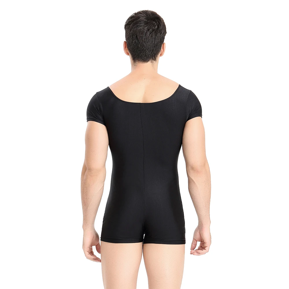 Мужские эластичные балетные костюмы из лайкры и спандекса Одежда для танцев