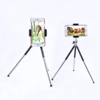 tabletop portable mini tripod for gopro sjcam xiaoyi cameras live blogger stand mount holder for iphone samsung xiaomi phones