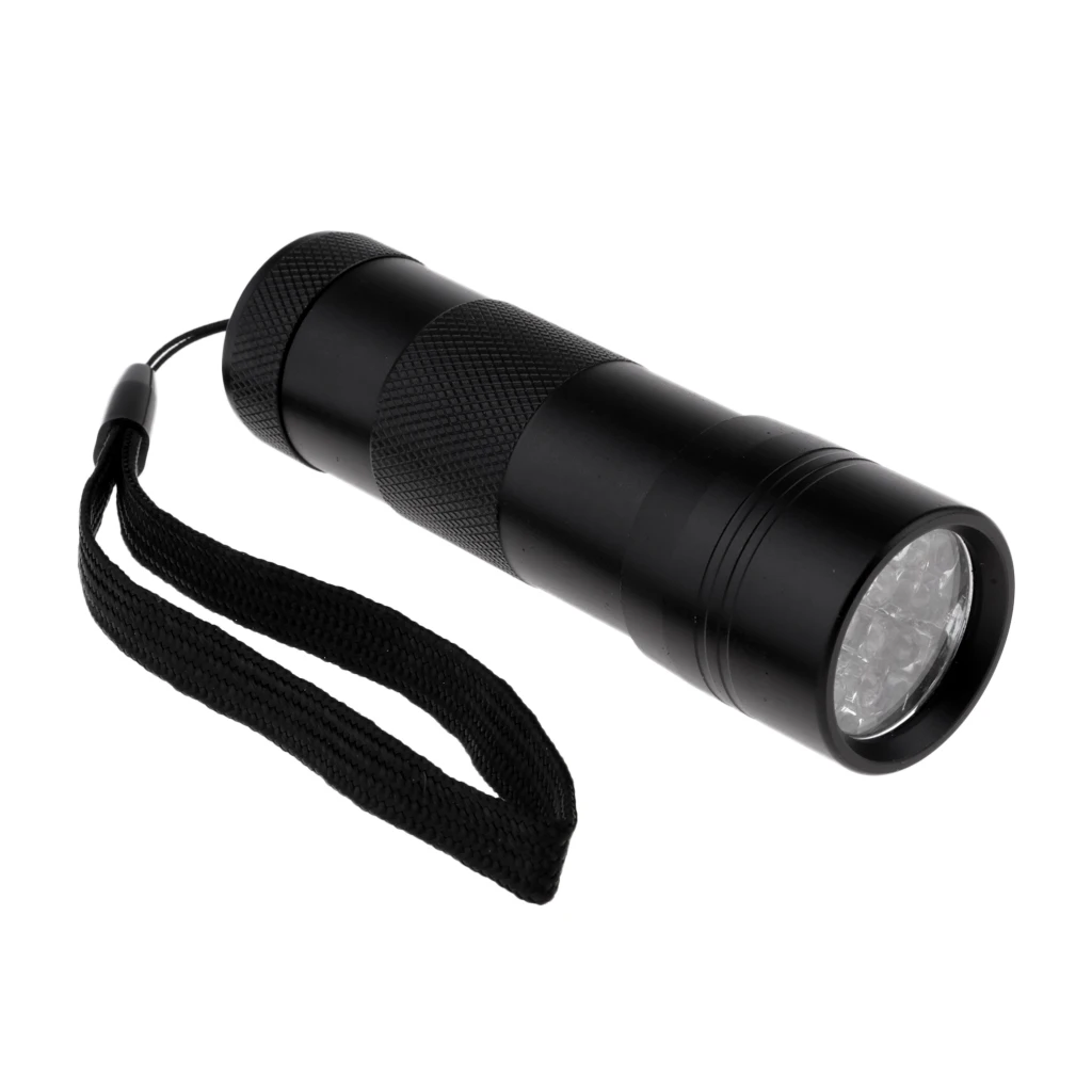 

УФ-вспышка черная, 12 светодиосветодиодный, УФ-ламсветильник с шнурком для кемпинга, походов, путешествий, улицы
