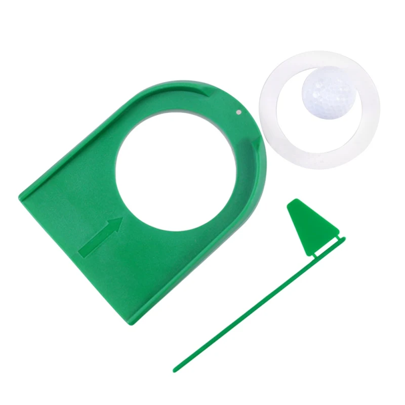 

Standard Golf Plastic Putter Plate Exercise Plate Green Tool Collapsible Push Rod Toy Accessories For Children Practice