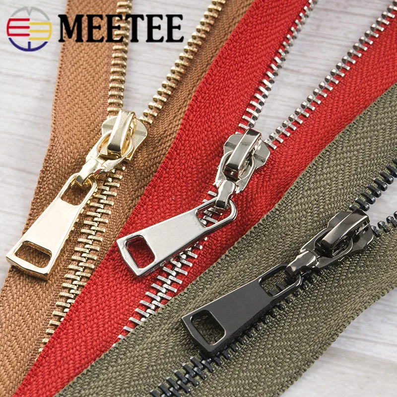 Meetee 1/5 шт 85 см 5 # металлическая молния с открытым концом Авто замок украшение DIY