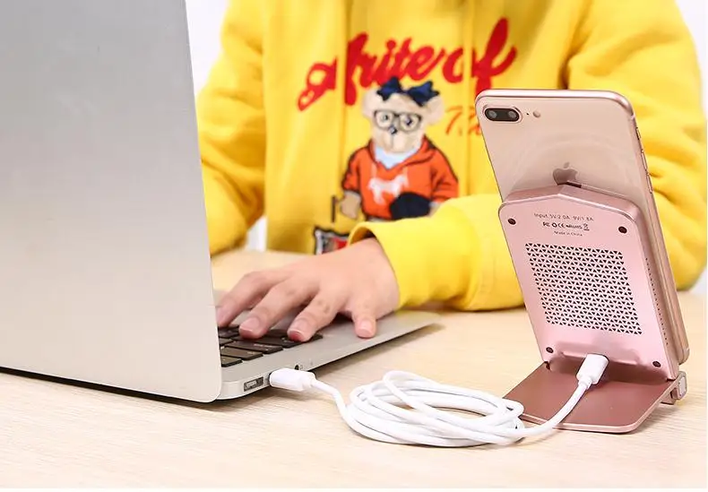 Беспроводное зарядное устройство Быстрая зарядка док станция держатель