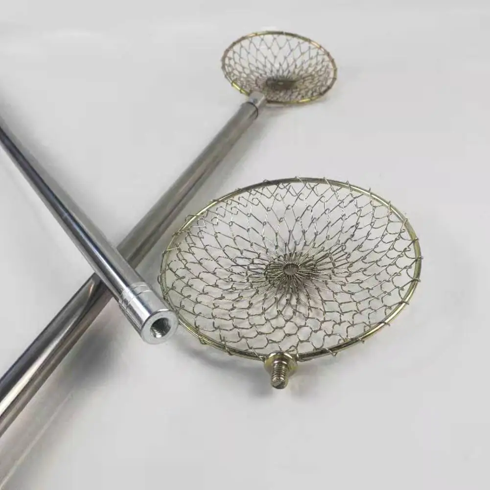 Winter 11/13.5cm Stainless Steel Wire Net Ice Fishing Hedge Mini Fish Strainer Scoops （Handle not included） | Спорт и