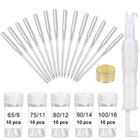 imzay 52 pcs household sewing machine needle sharp universal regular point for singer brother sewing machine accessories