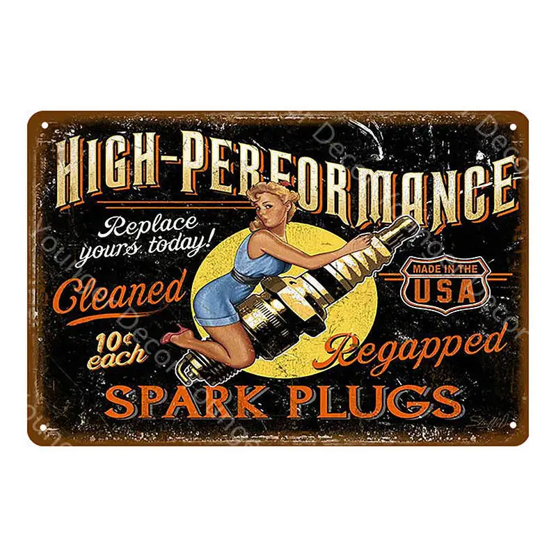 Винтажный металлический постер для девушки сексуальная декоративная табличка