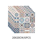 6 шт., ПВХ-наклейки на стену в виде мозаичной плитки