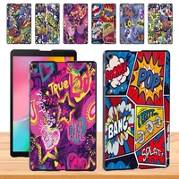 hard shell case cover for samsung galaxy tab a 8 0 2019 t290 t295 graffiti art pattern slim tablet shell case free stylus