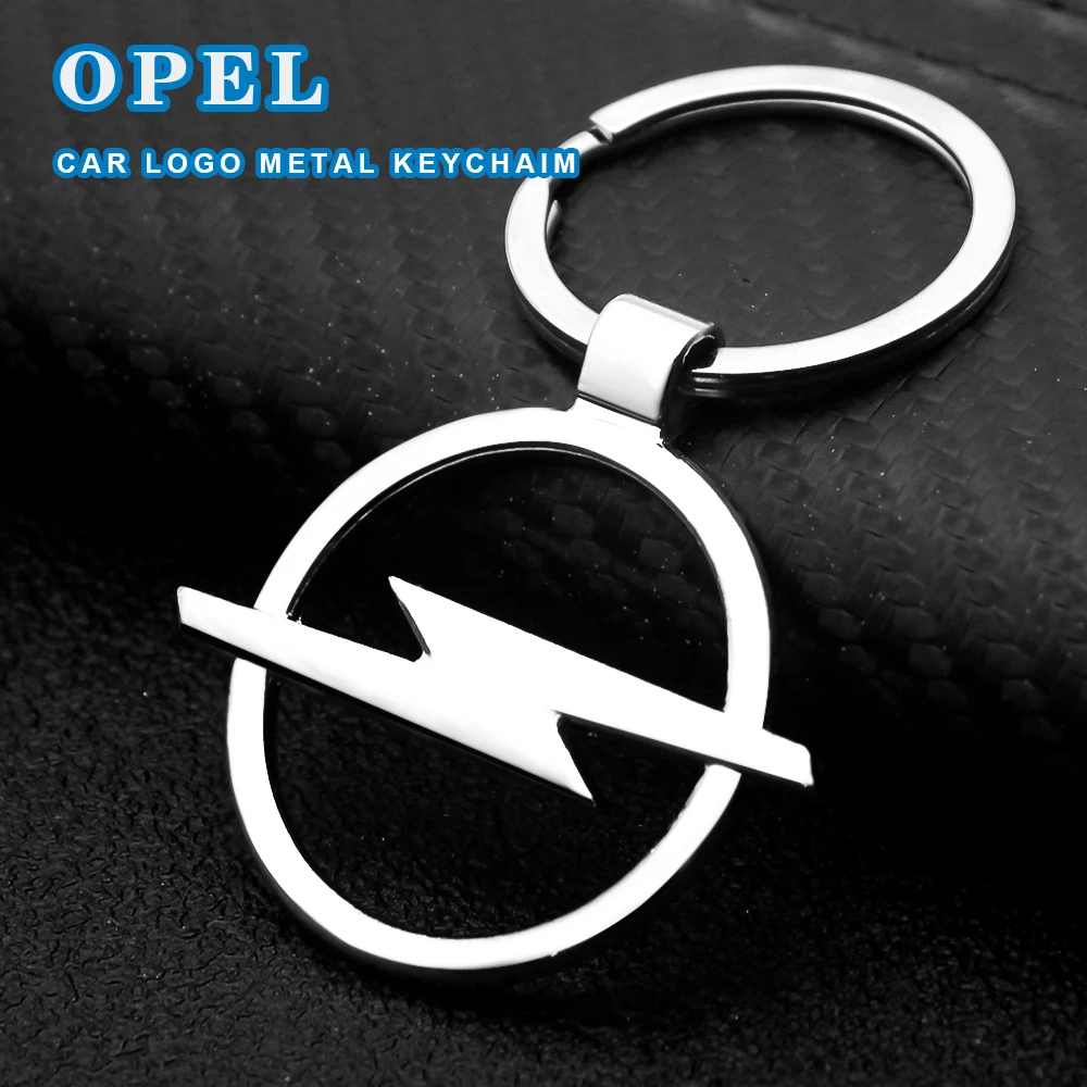 

1pcs Car Logo Emblem Keychain Metal Alloy BV Style Key Ring For Opel Astra j Insignia Astra g Corsa Zafira b Mokka Vivaro Meriva