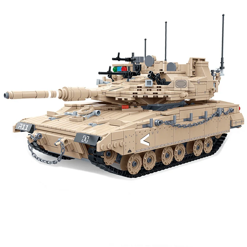 Модель основного боевого танка из Израиля GUDI 6109 Merkava MK.4M сборная игрушка