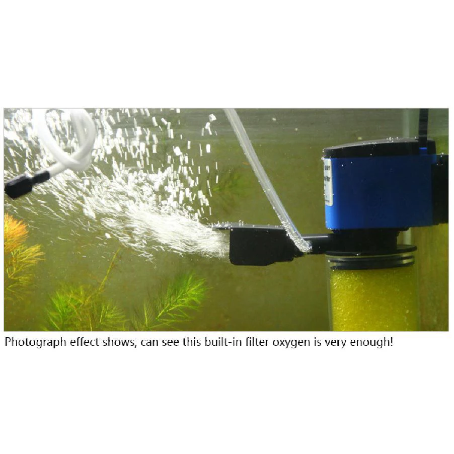 Резервуар для аквариума встроенный фильтр аэрации погружной насос три в одном