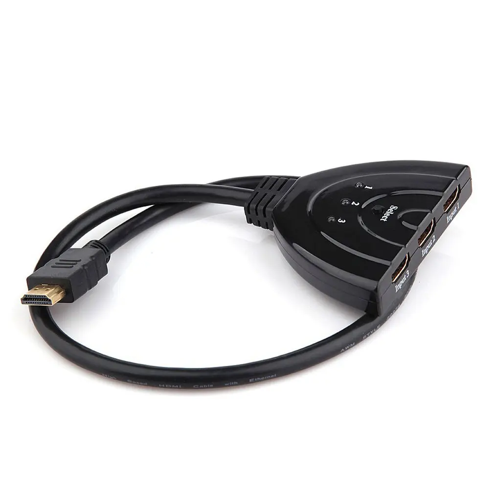 HDMI кабель адаптер 3 вход 1 выход Авто переключатель сплиттер распределитель