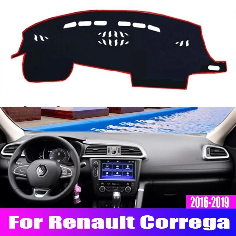 

Накладка на приборную панель автомобиля для Renault Correga 2016 2017 2018 2019