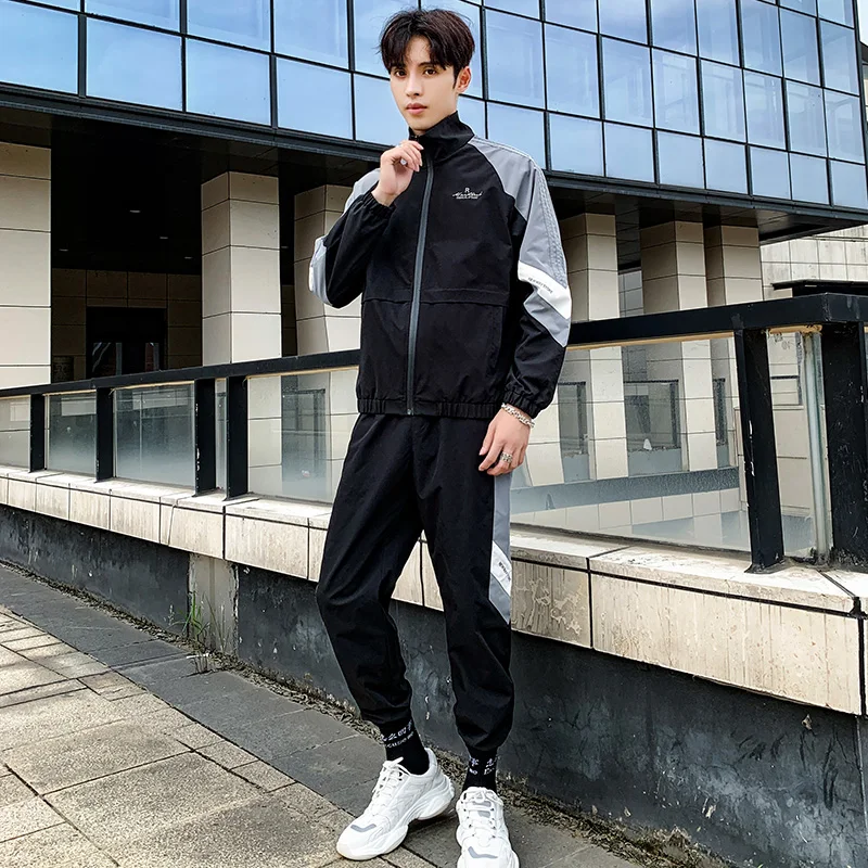 

Basketball Spring And Autumn Men Fashion Tracksuit Winter Casual Tracksuits Big Size Sportwear Hommes Men 2 Piece Set HH50TZ1