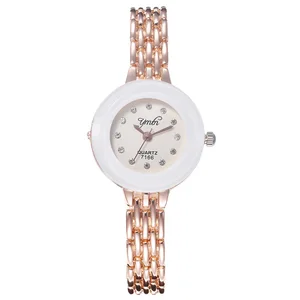 Женские часы-браслет, роскошные Брендовые Часы из нержавеющей стали, стразы, наручные часы для женщин, кварцевые часы