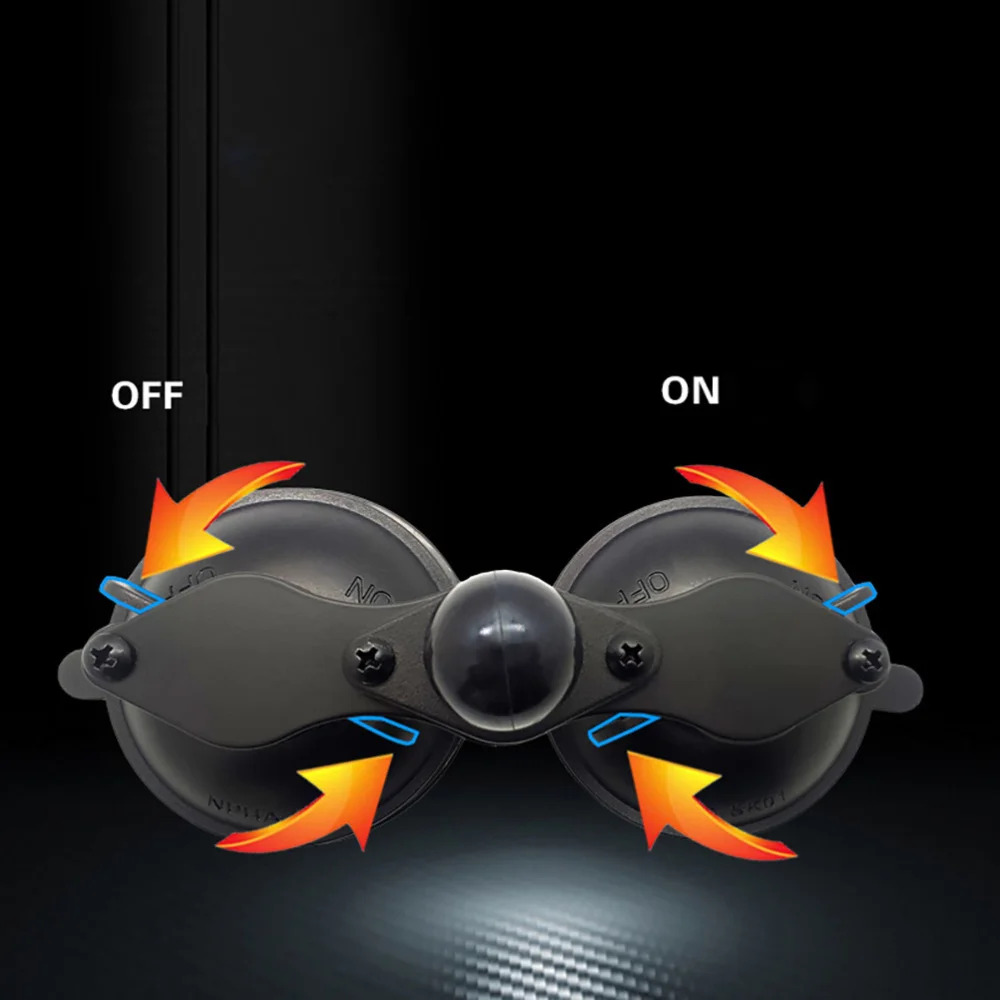 

Windshield Double Suction Cup Base GPS Holder Adjustable Mounting Pedestal