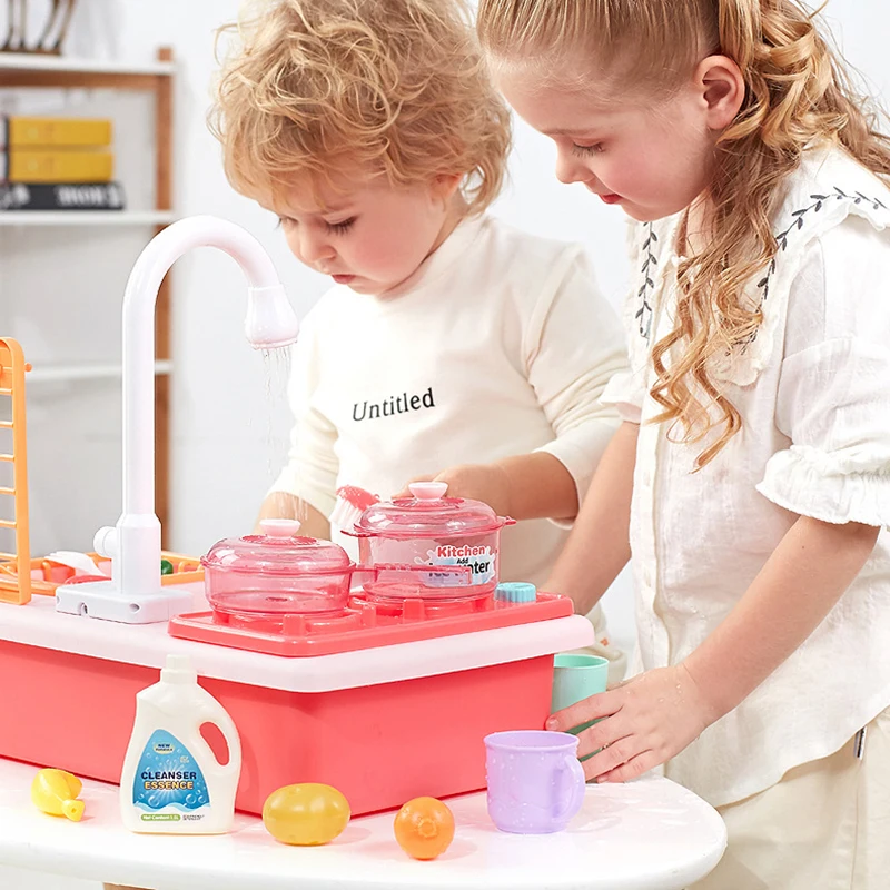 Детская имитация кухонного игрового домика набор для раковины роскошная игрушка
