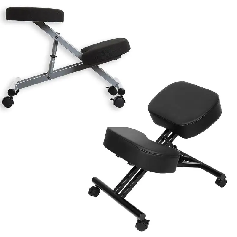 

Adjustable Kneeling Stool Thick Comfortable Cushions Ergonomic Kneeling Chair for Office Home Balancing Back Body Shaping+ HWC