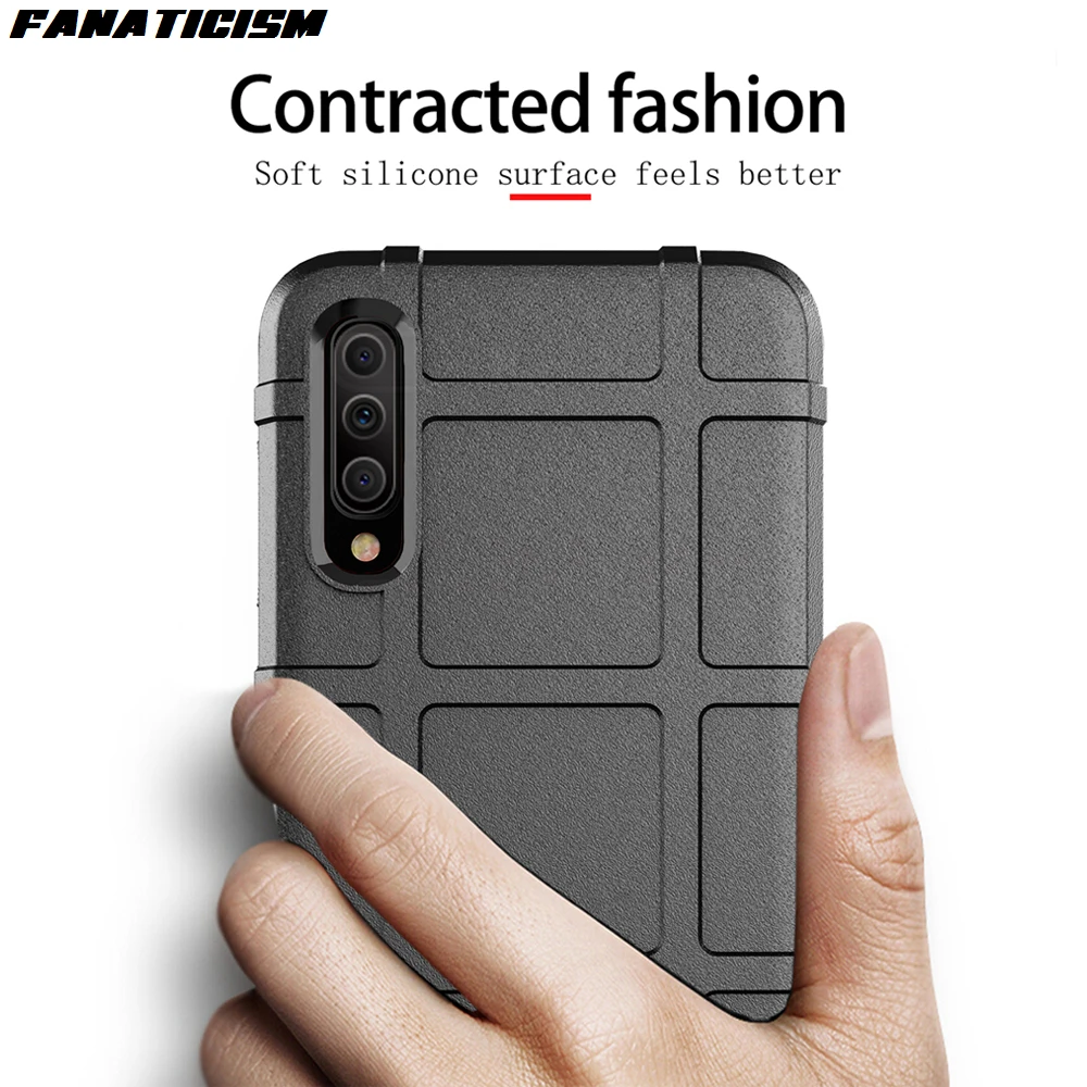 300pcs Rugged Shield Capa Soft Silicone Armor Shockproof Phone Cases For Samsung Galaxy A50s A50 A41 A40s A40 A31 Matte Cover | Мобильные