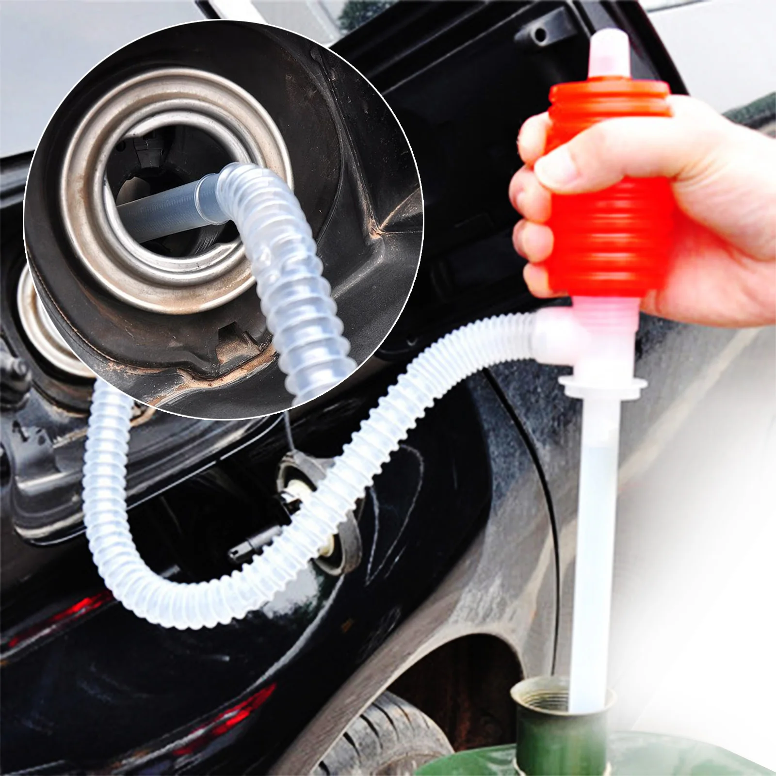 

Car Truck Hand Pump Fuel Oil Gasoline Diesel Transfer Sucker Emergency Siphon Manual Siphon Suction Water Auto Repair Accessory
