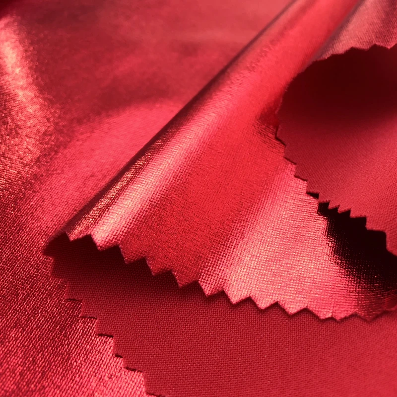 150 см * 100 растягивается до Блестящий Золотой Фольга бронзового цвета спандекс