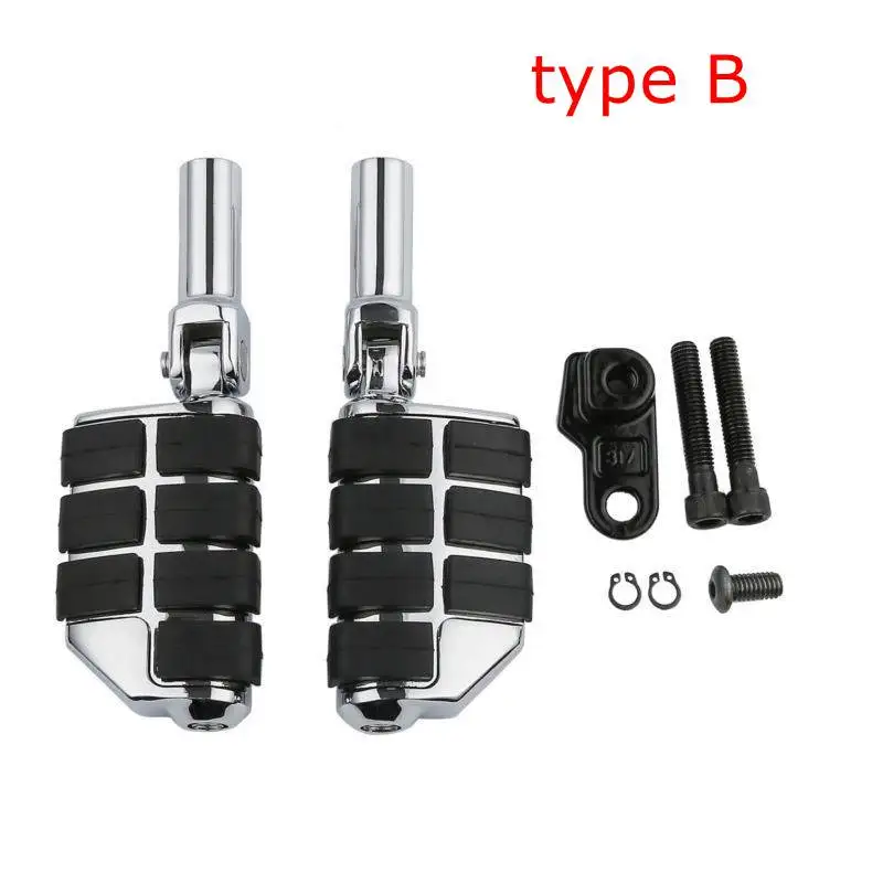 

Motorcycle Passenger Foot peg Pedal With Supports Mount For Harley Softail Slim FLS FLSS Cross Bones FLSTSB Cross Bones