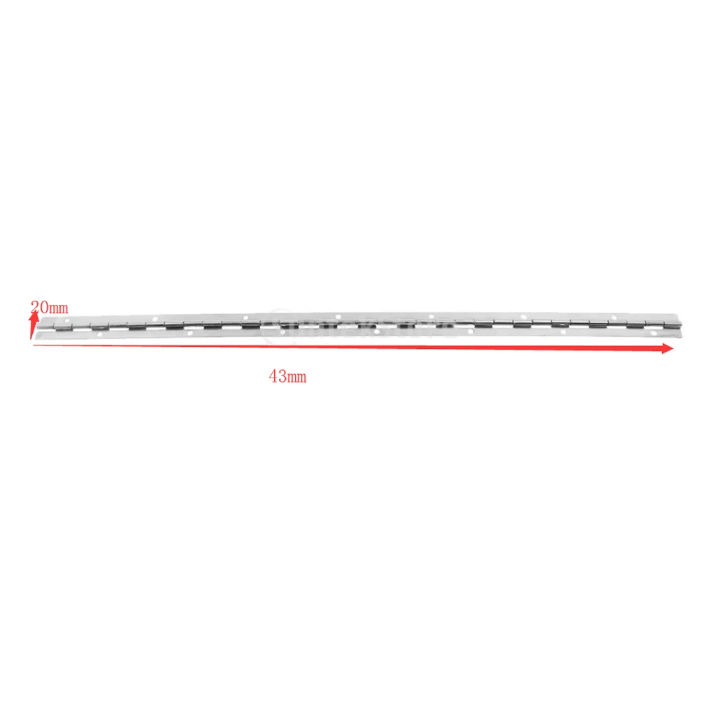 

Marine Heavy Duty 316 Stainless Steel Continuous Hinge - Cabin Cabinet Hardware (17 X 3/4 Inch 43 x 2cm)
