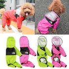 Дождевик для собак, одежда, комбинезон, водонепроницаемая куртка, водостойкая одежда для щенков, модная дождевая куртка для маленьких и средних собак