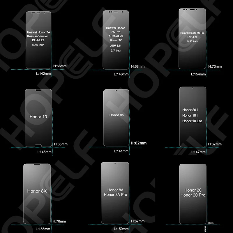 Закаленное стекло для huawei Honor 10 9 Lite 8x 20i 10i, Защитное стекло для экрана Honor 10 20, 8 s, 8a, 7a, 7c, 9x, Pro, стекло