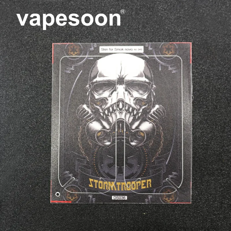 

20pcs 2019 Fashion Ultra Thin PVC Sticker For SMOK novo kit fit pod starter kit Novo Kit Cobra Covered Vape Pen Kit