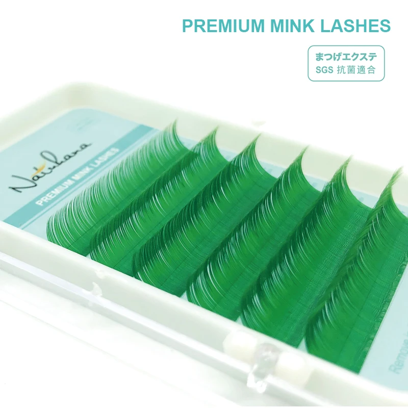 Накладные ресницы NATUHANA 30 чехлов/партия красные розовые коричневые фиолетовые