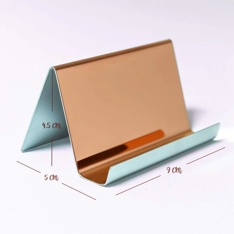 Бизнес-держатель для карт розовое золото (3 шт. в упаковке) 9x5x4 5 см нержавеющая