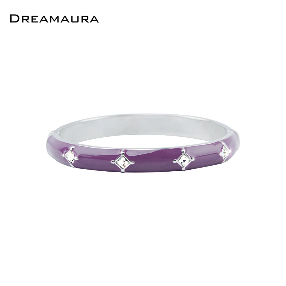 Dreamaura 2020 модные ювелирные изделия серебряного цвета фиолетовая эмаль эпоксидное