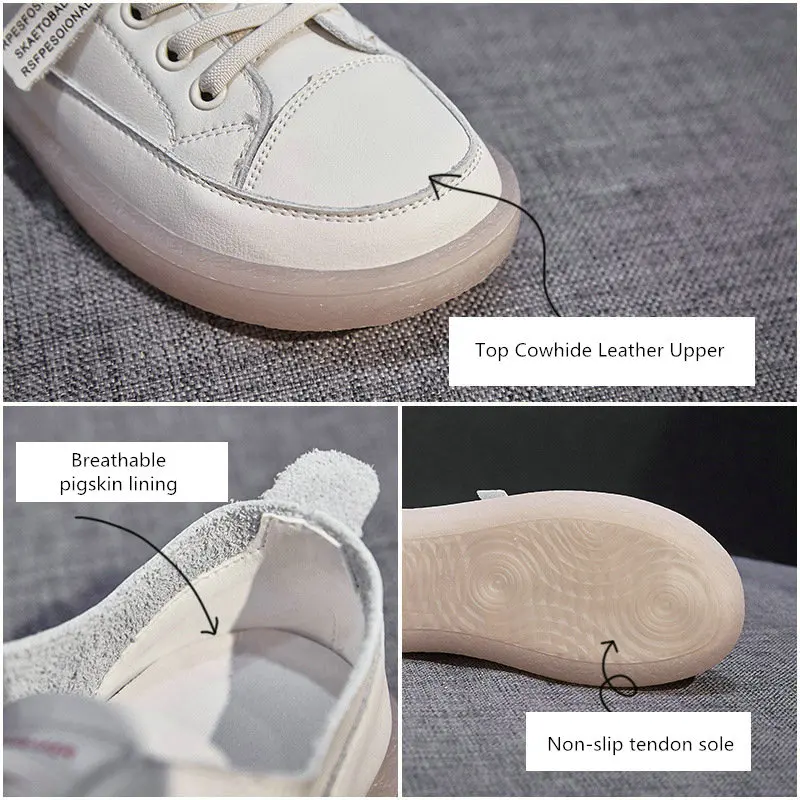 Белые туфли из натуральной кожи женские летние сетчатые теннисные с мягкой