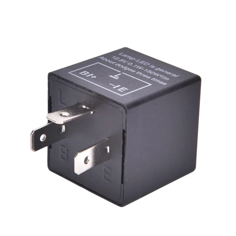 3pins Car Motorcycle LED Flasher Relay 12V Universal Electronic Adjustable Freauency Turn Signal Light Blinker | Автомобили и