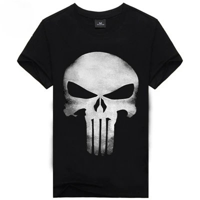 

[Men bone] paragraph 9 cartoon rock crime men t-shirts AC DC hip hop fashion heavy metal t shirt