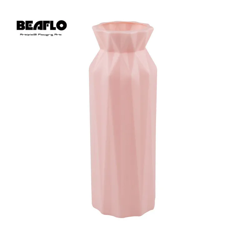 Пластиковый цветок ваза для украшения интерьера белая имитация керамического