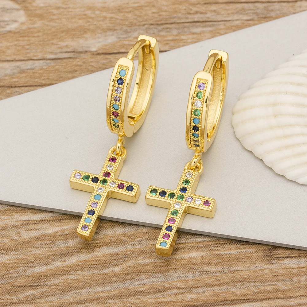 Одежда высшего качества меди фианит 5 стилей Форма женские серьги в виде капель I