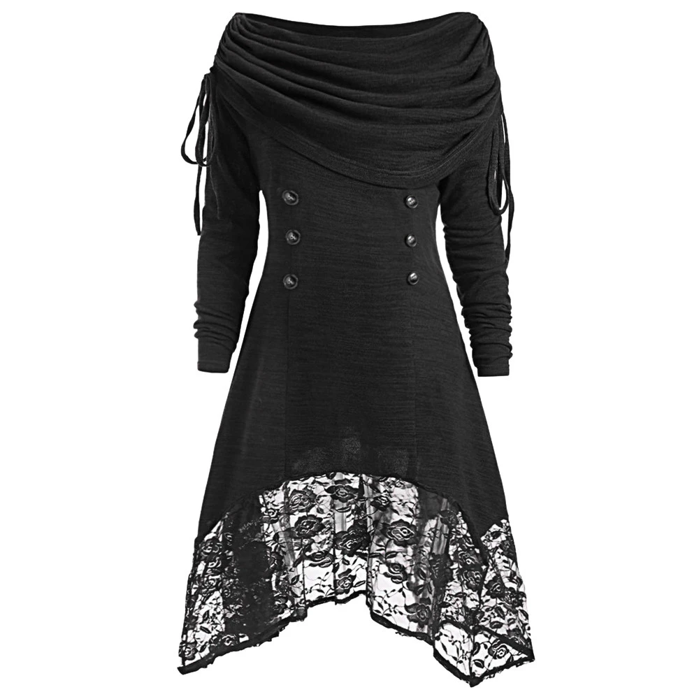 Модное женское однотонное мини-платье с рюшами повседневное кружевное платье