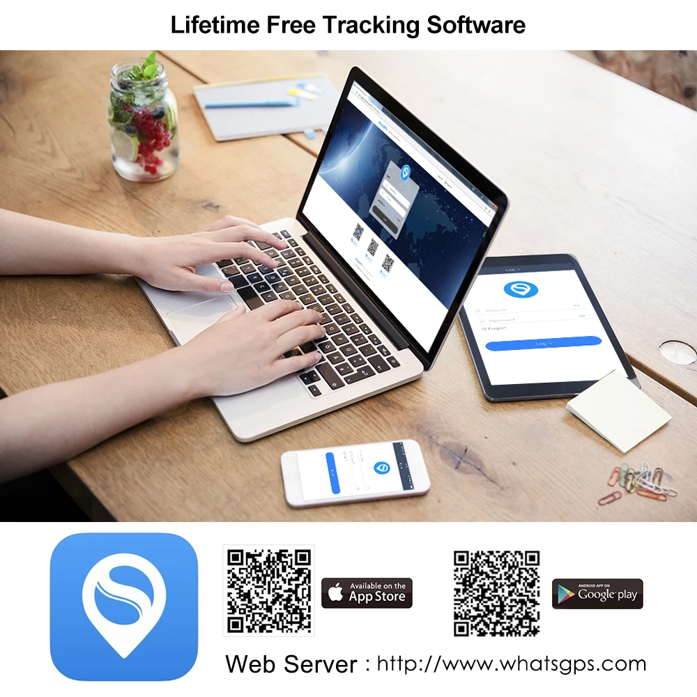 

Vehicle Tracker Car GPS Locator Remotely Cut Oil Realtime GPS Tracker Free APP Web Overspeed Alarm Light Sensor Tracking Device