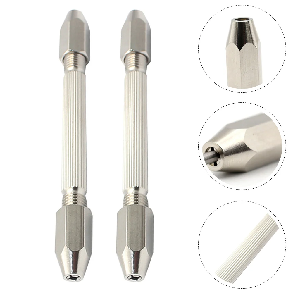 

2pcs Hexagonal Pin Vise Double Ended Wire Tool Double-head Hand-twisted Drill