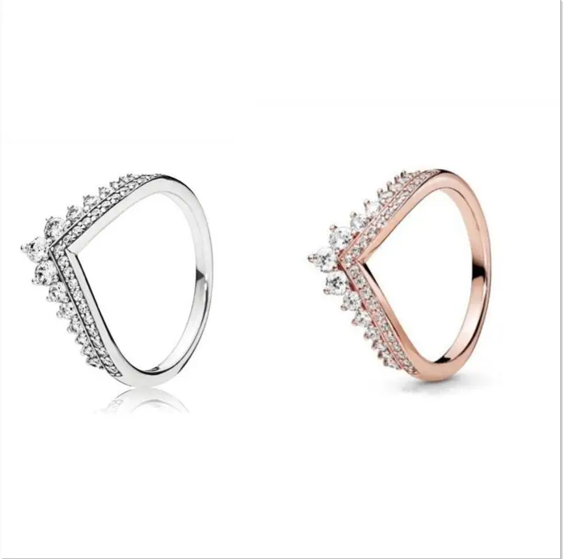 

Женское кольцо pandora из серебра 925 пробы с кристаллами