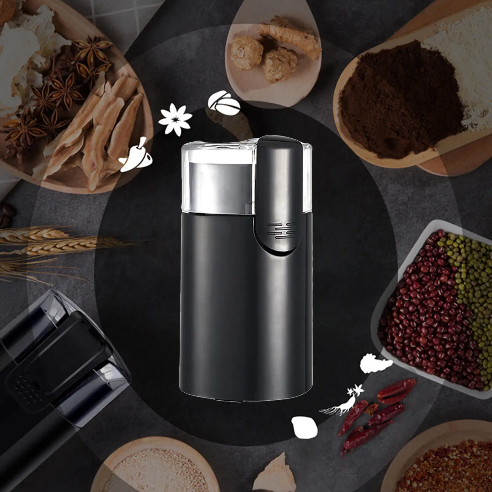 Electric Coffee Bean Grinder Small 150W Spice for Dry Herb Grains Spices | Бытовая техника